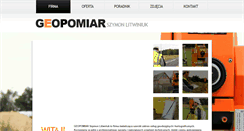 Desktop Screenshot of geopomiarchojna.pl